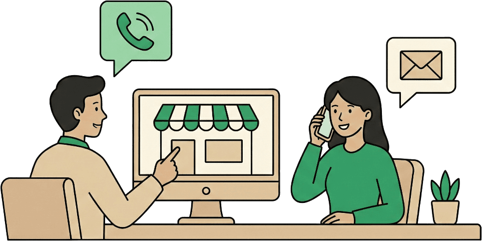 Contact illustration